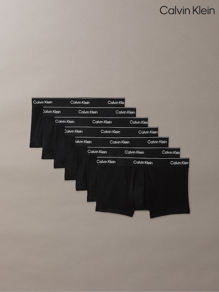 Noir - Regular Calvin Klein Low Rise Trunks 7 Pack