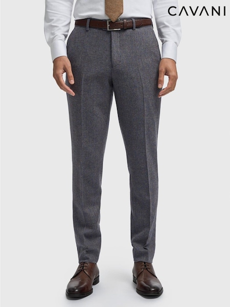 Blue - Regular Cavani Thomas Tweed Suit Trousers
