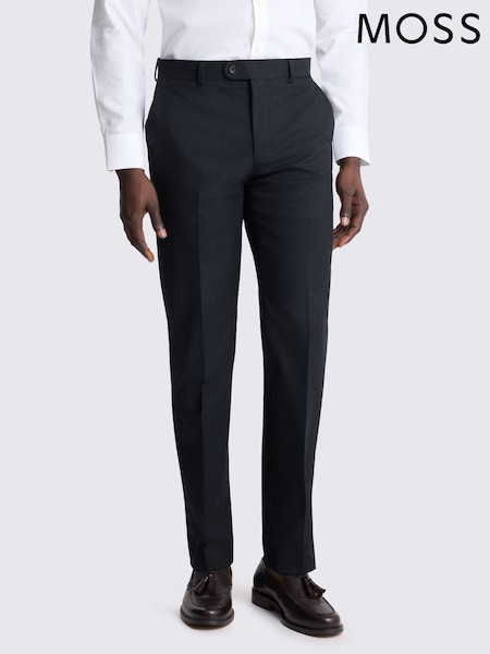 Темно-синий - Regular Moss Tailored Fit Puppytooth Suit Trousers