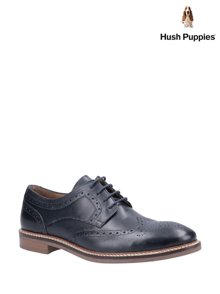 Синий - Hush Puppies Bryson Brogue Shoes (476969) | €119