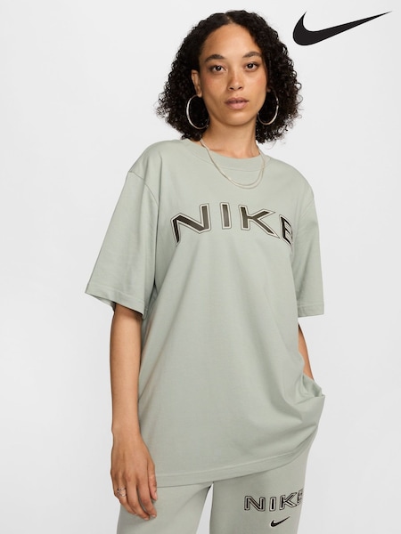 Nike Sage Green Sportswear Phoenix Short-Sleeve T-Shirt (477336) | €50