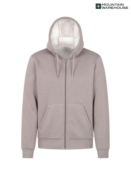 Brown - Regular Mountain Warehouse Dalton Borg Lined Hoodie