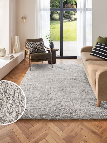 Light Grey Premium Cosy Shaggy Rug (477491) | €33 - €630