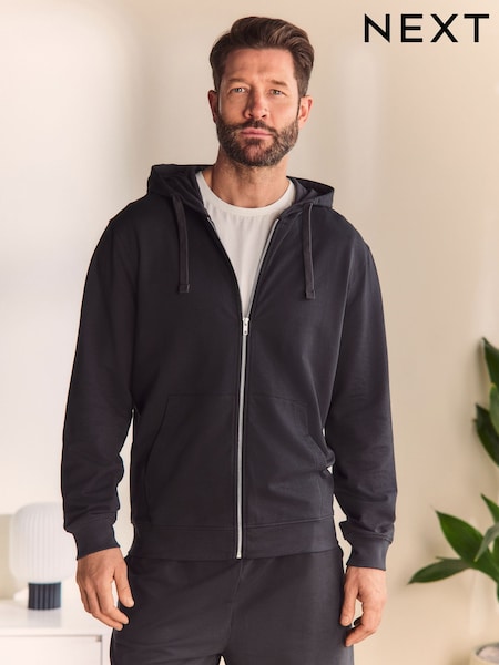 Slate Grey 100% Cotton Lightweight Zip Up Hoodie (477781) | €26