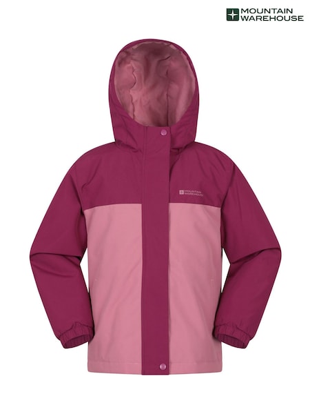 Pink - Mountain Warehouse Polar Zone Jacket & Salopette Snow Set
