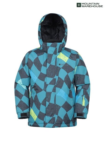 Blue - Mountain Warehouse Mogal Printed Ski Jacket