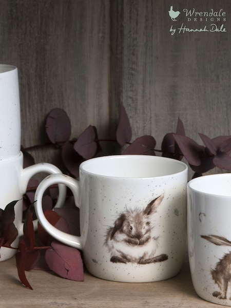 Wrendale Set of 6 White Royal Worcester Wrendale Rabbit Mugs (478565) | €106