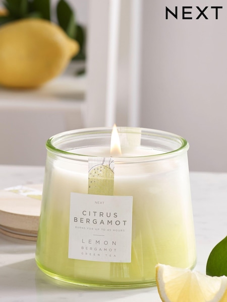 Green Citrus Bergamot Lidded Jar Scented Candle (479000) | €10.50