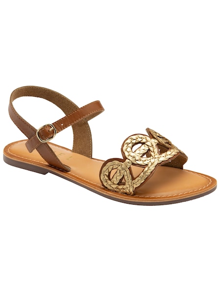 Ravel Leather Sandals With Woven Trim Detail (479330) | 17 €