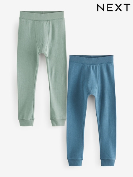 Blue/Teal Thermal Leggings 2 Pack (2-16yrs) (480526) | AED76 - AED107