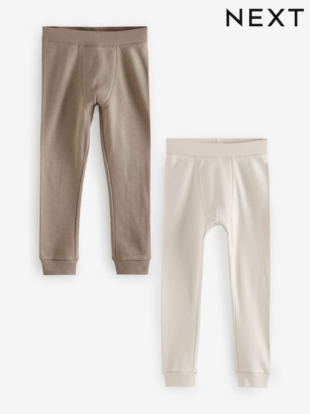 Neutral Thermal Leggings 2 Pack (2-16yrs) (480535) | AED76 - AED107