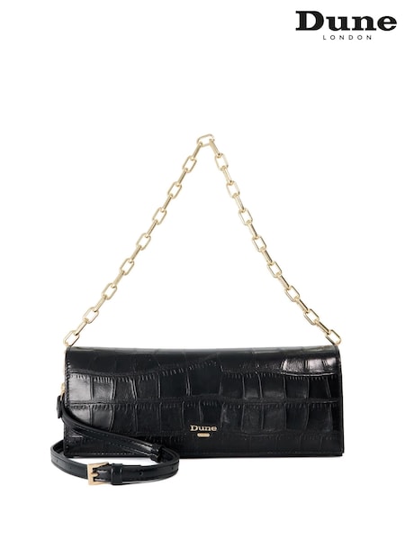 Black - Dune London Bemuse Clutch Bag