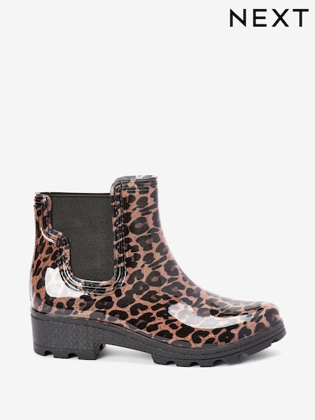 Leopard Ankle Wellington Boots (482104) | 49 zł