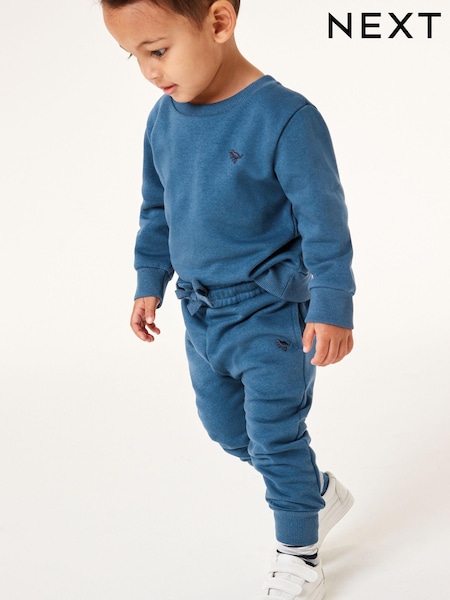 Bleu moyen - Jersey Sweatshirt And Joggers Set (3mths-7yrs) (482131) | € 12 - € 16