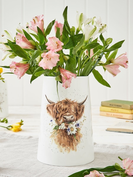 Royal Worcester White Wrendale Large Cow Vase (482485) | €54