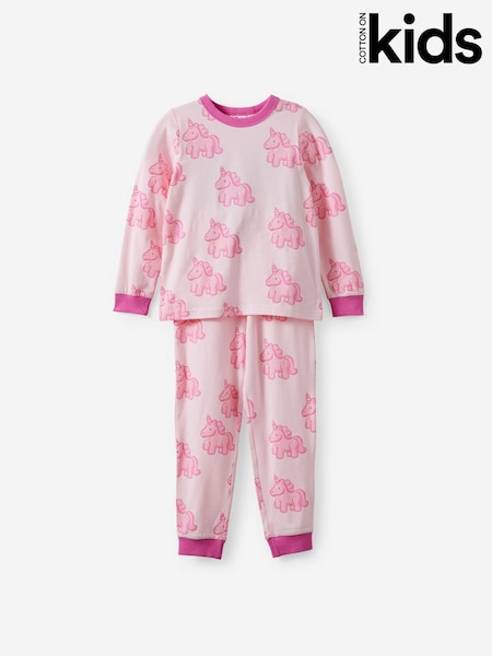 Pink - Cotton On Dreamdrift Long Sleeve Pyjamas Set
