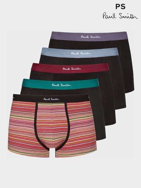 Crno - Regular Ps Paul Smith Boxers 5 Pack