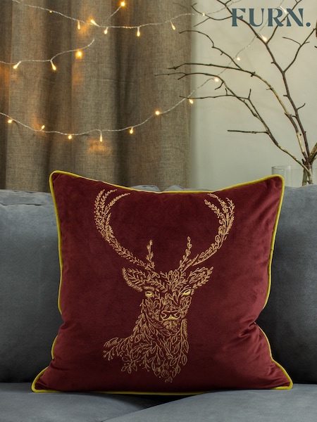 furn. Forest Fauna Embroidered Polyester Filled Cushion (485823) | ‏116 د.إ.‏