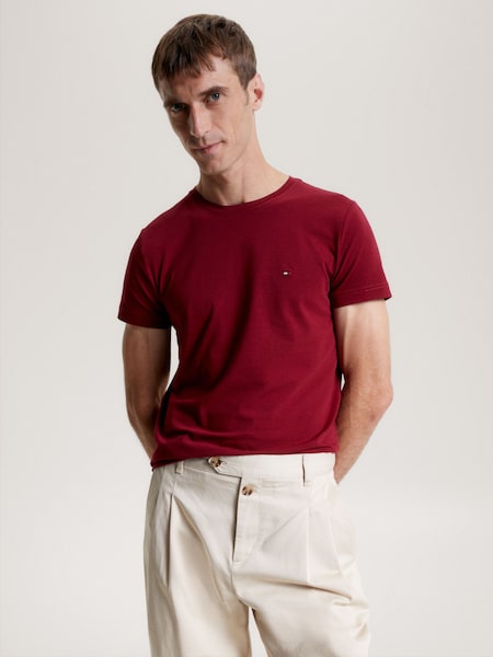 Tommy Hilfiger Red Stretch Slim Fit T-Shirt (486095) | €57