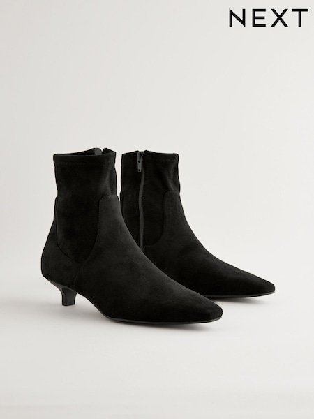 שחור - Forever Comfort® Chisel Toe Sock Boots (486463) | ‏140‏₪