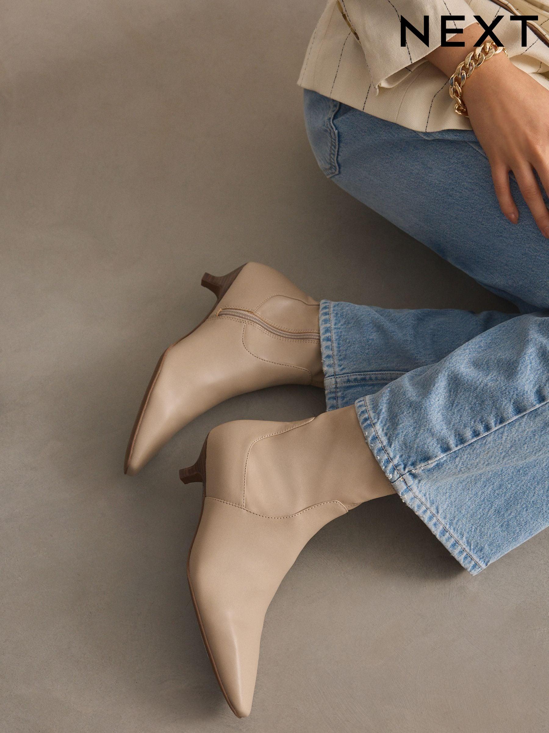 Boots Cream Ankle Footwear Next Oman