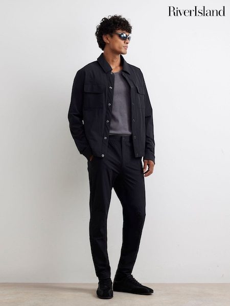 Melns - Regular River Island Skinny Fit Trousers
