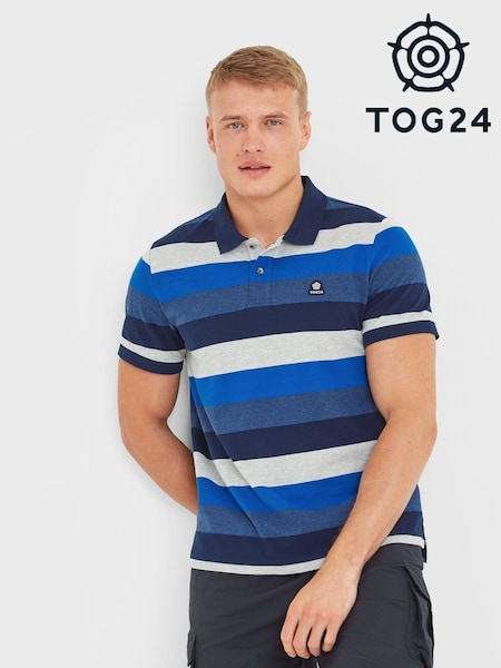 Синьо-білий - Футболка-поло Tog 24 Flaxby Deep Port (486922) | 1 742 грн