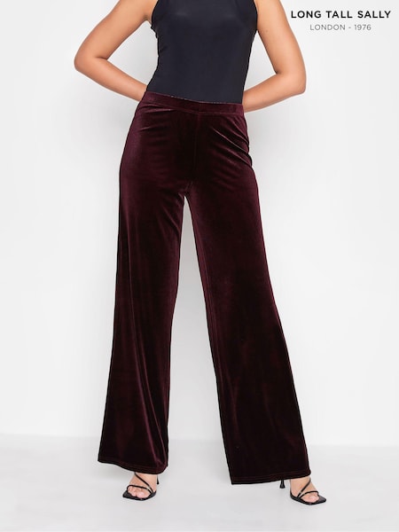 Long Tall Sally Purple Velour Wide Leg Trousers (486978) | €13