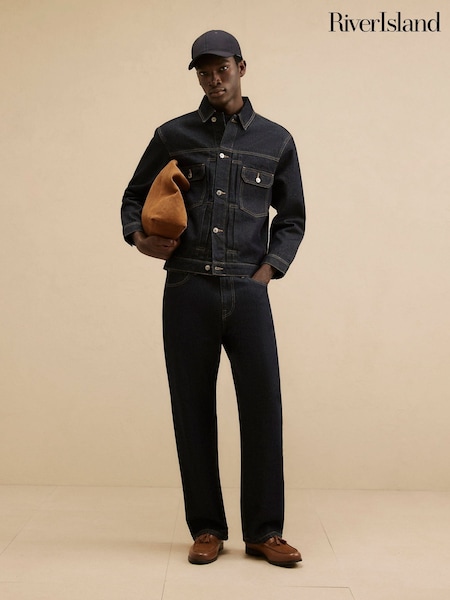 Μπλε - Regular River Island Loose Fit Jeans