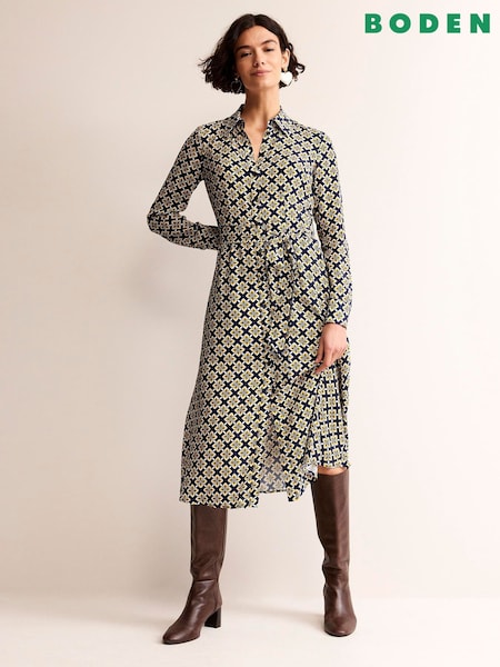 Boden Yellow Kate Midi Shirt Dress (487693) | €46
