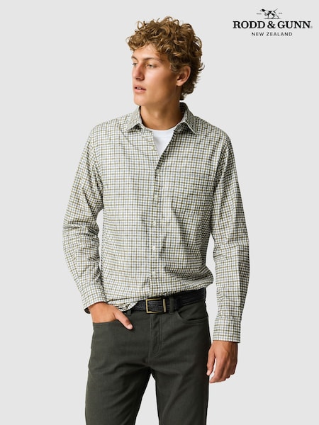 Green - Regular Rodd & Gunn Gledknowe Slim Fit Shirt