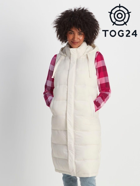 Tog 24 Cream Newall Long Padded Gilet (488562) | €43