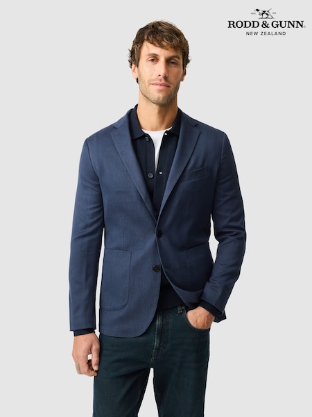 Blue - Regular Rodd & Gunn Deveron Slim Fit Jacket