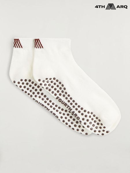 Krémová - 4th Arq Pilates Ankle Socks