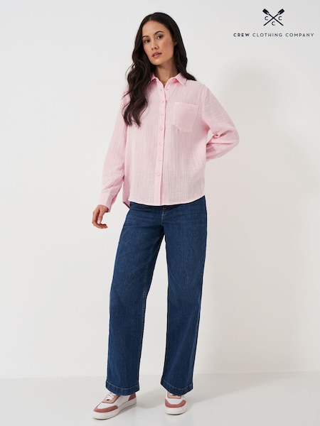 Crew Clothing Pink Relaxed Fit Harlie 100% Cotton Shirt (490454) | 2,944 UAH