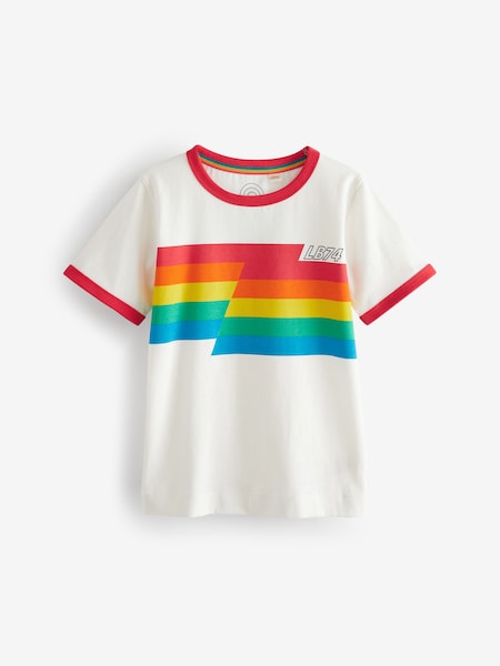 Little Bird by Jools Oliver Short Sleeve Raglan Colourful 100% Cotton T-Shirt (491857) | 39 LEI - 50 LEI