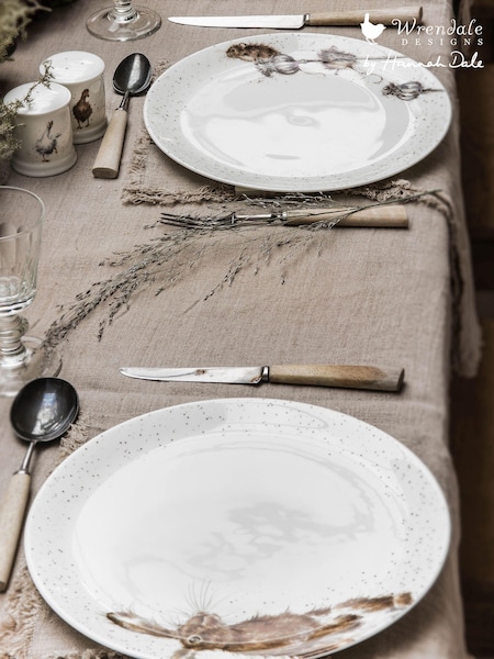 Royal Worcester Wrendale Set of 4 White Animal Dinner Plates (492009) | €98