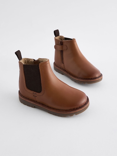 Maro-arămiu Maro - Warm Lined Leather Chelsea Boots (492163) | 148 LEI - 178 LEI
