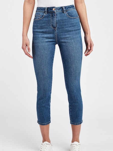Mid Blue Denim Skinny Cropped Jeans (493936) | €9