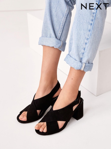 Black Forever Comfort® Motion Flex Cross Over Sandals (494892) | € 19
