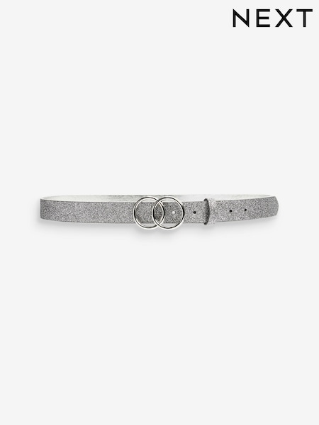 Double Circle Buckle Glitter Belt (495620) | kr140