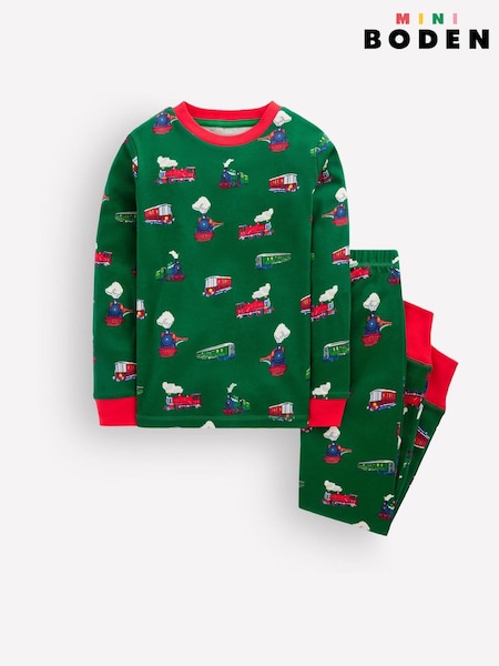 Green - Boden Snug Long John Pyjamas