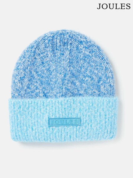 Joules Kids' Wanderer Blue Knitted Beanie Hat (496099) | €13