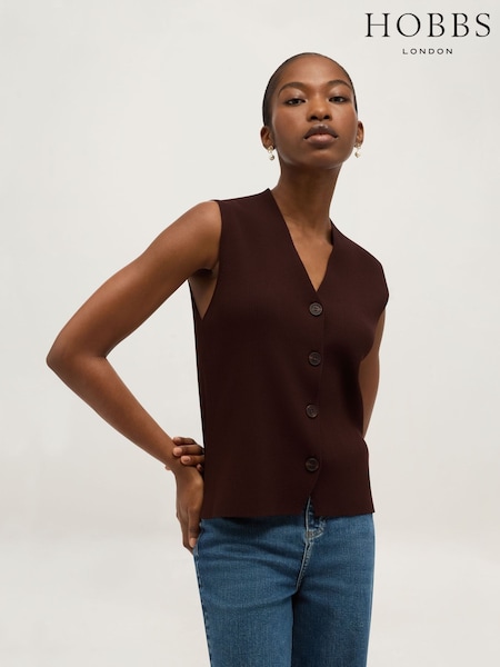 Қоңыр - Hobbs Fran Knitted Vest