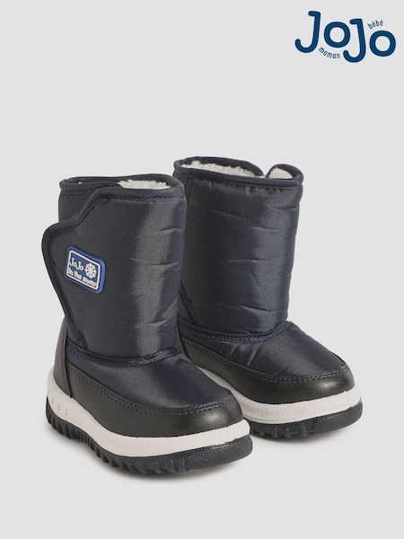 JoJo Maman Bébé Navy Cosy Snow Boots (496764) | AED148 - AED166
