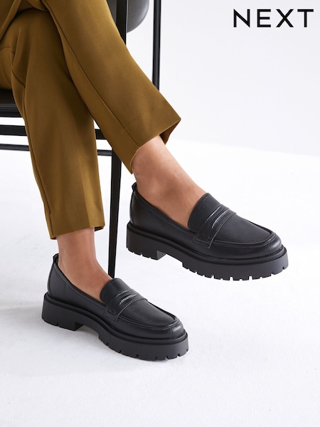 črna - Forever Comfort® Standard/Wide Fit Chunky Loafers (496782) | € 27