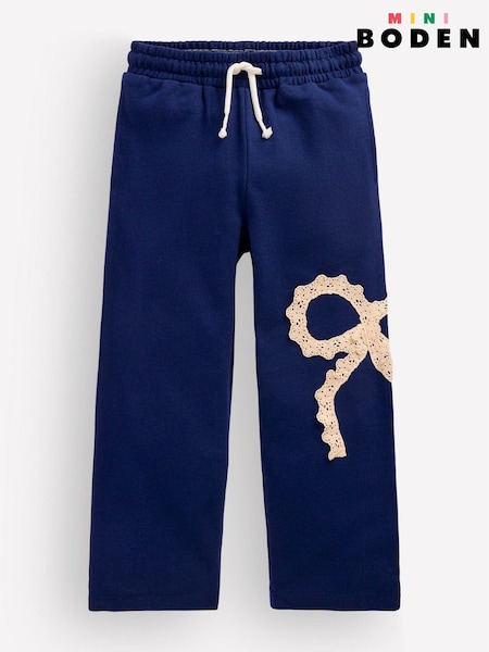 Blå - Boden Bobbie Appliqué Joggebukser