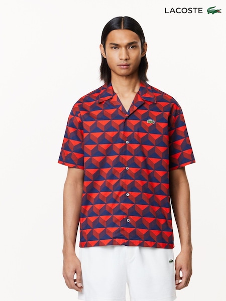 Lacoste Geo Print Logo Resort Shirt (498610) | €72