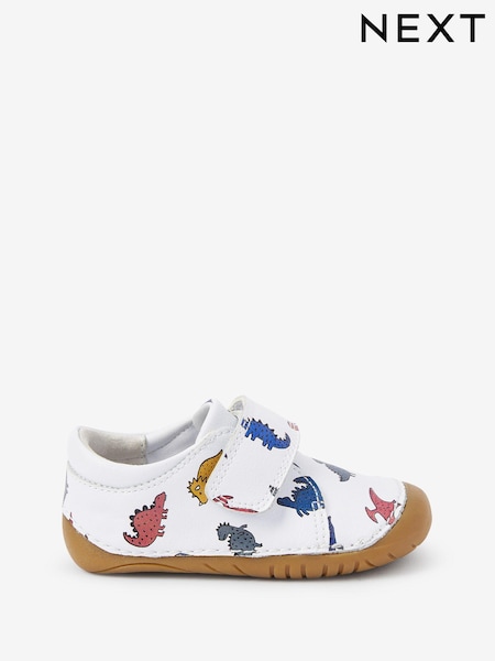 Dino Print Standard Fit (F) Crawler Shoes (499208) | €12.50