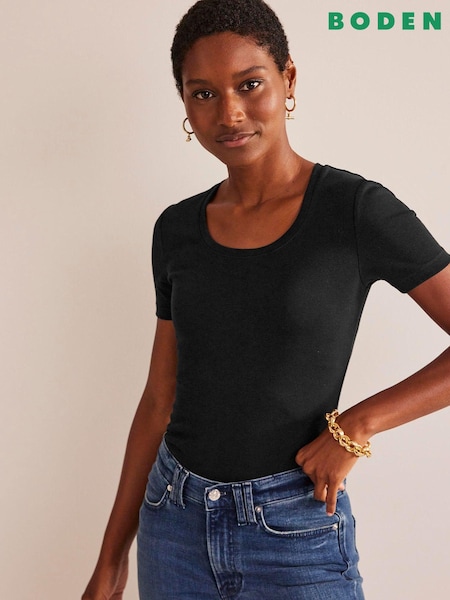 Musta - Boden Essential Jersey T-paita (499655) | €35